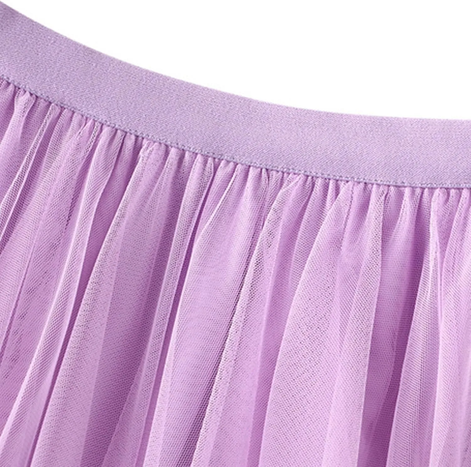 Midi Skirts for Women Women Mesh Solid Skirt A Line Color Waist Long Skirt High Skirt
