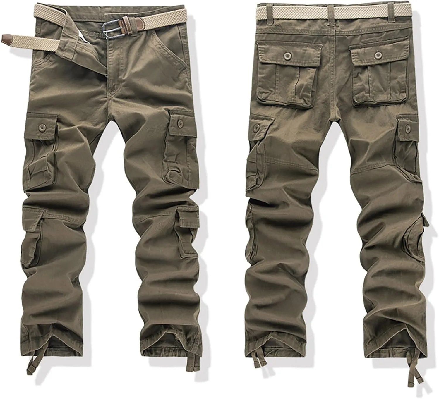 Military Tactical Pants for Men Straight Leg Army Combat Camo Multi Pockets Cargo Pants Camouflage Hunting Work Pants