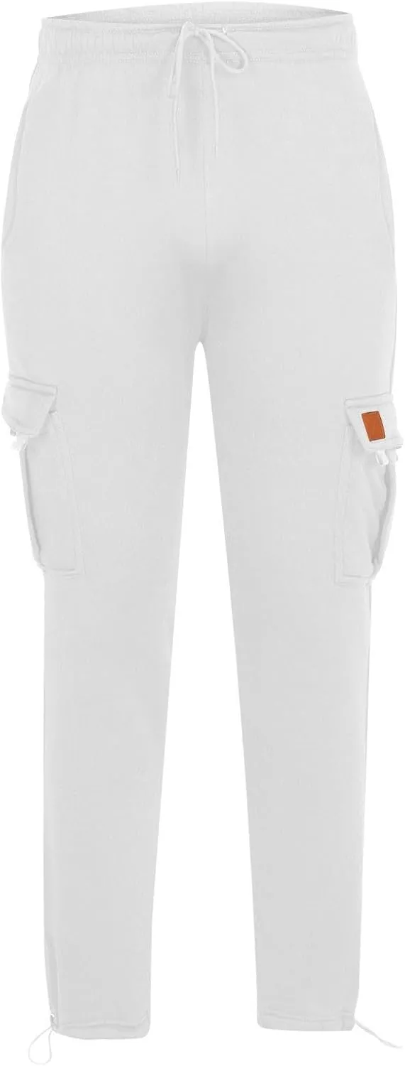 Muscularfit Cargo Pants for Men 2025 Baggy Sports Elastic Waist Drawstring Jogger Sweatpant Casual Style Pant for Daily Wear