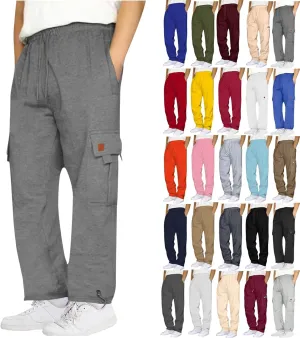 Muscularfit Cargo Pants for Men 2025 Baggy Sports Elastic Waist Drawstring Jogger Sweatpant Casual Style Pant for Daily Wear