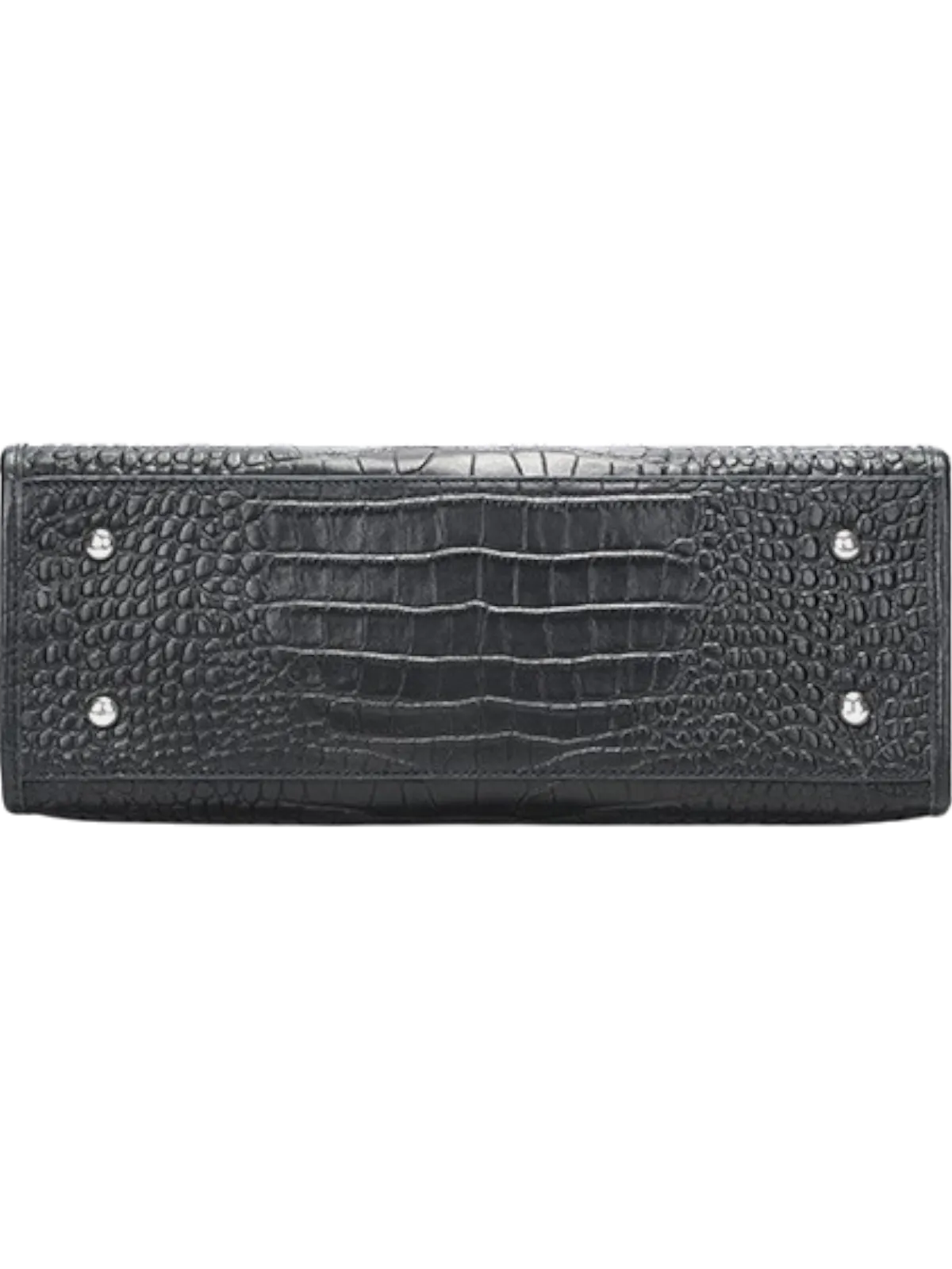 Nora Crocodile-Embossed Leather Tote Bag
