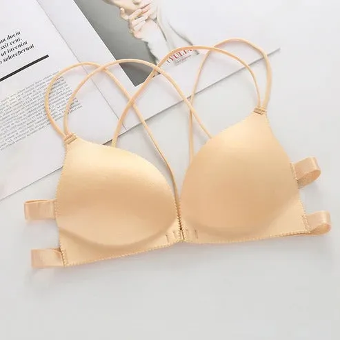 Pack of 3 Seamless Front Closure Light Padded Beauty Back Bras