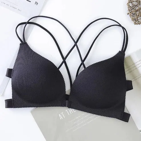 Pack of 3 Seamless Front Closure Light Padded Beauty Back Bras
