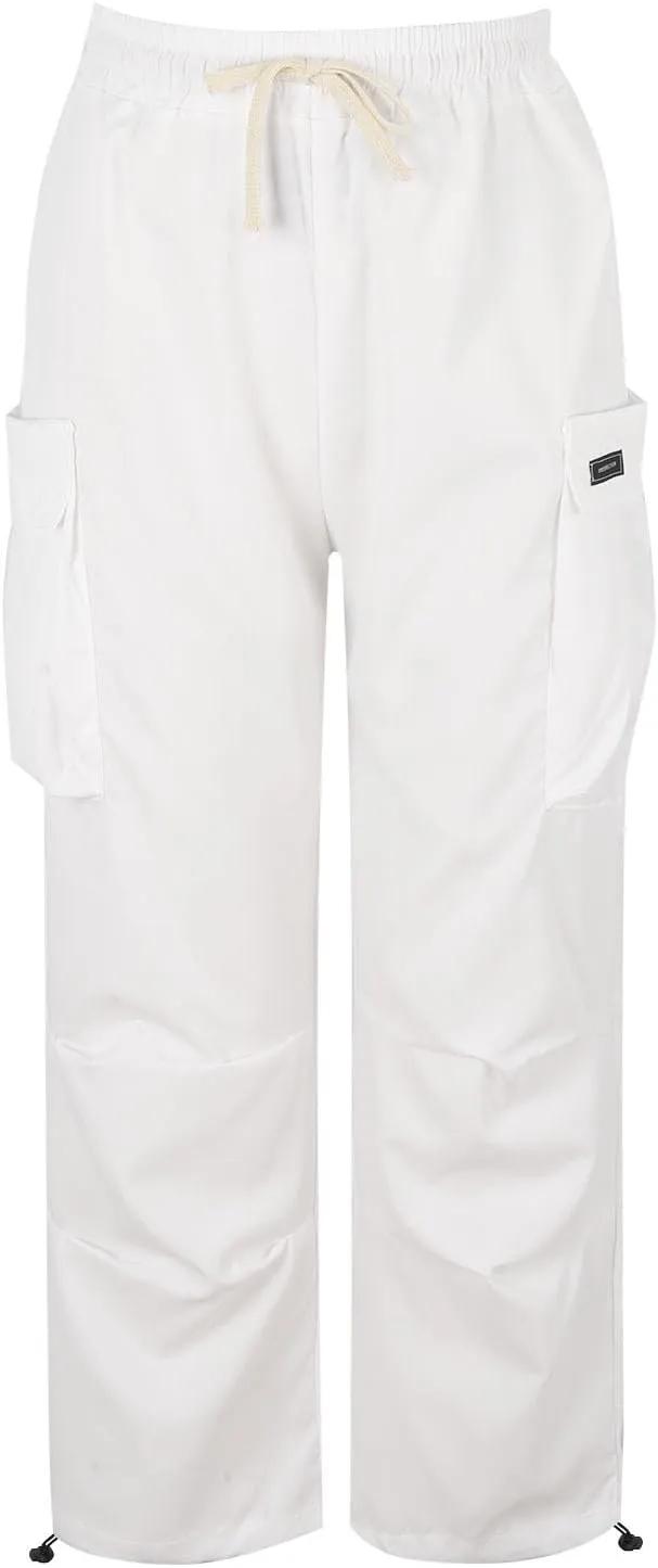 Parachute Pants for Women, Y2k Cargo Pants Women Baggy Drawstring High Rise Straight Leg Baggy Pants Jogger Sweatpants