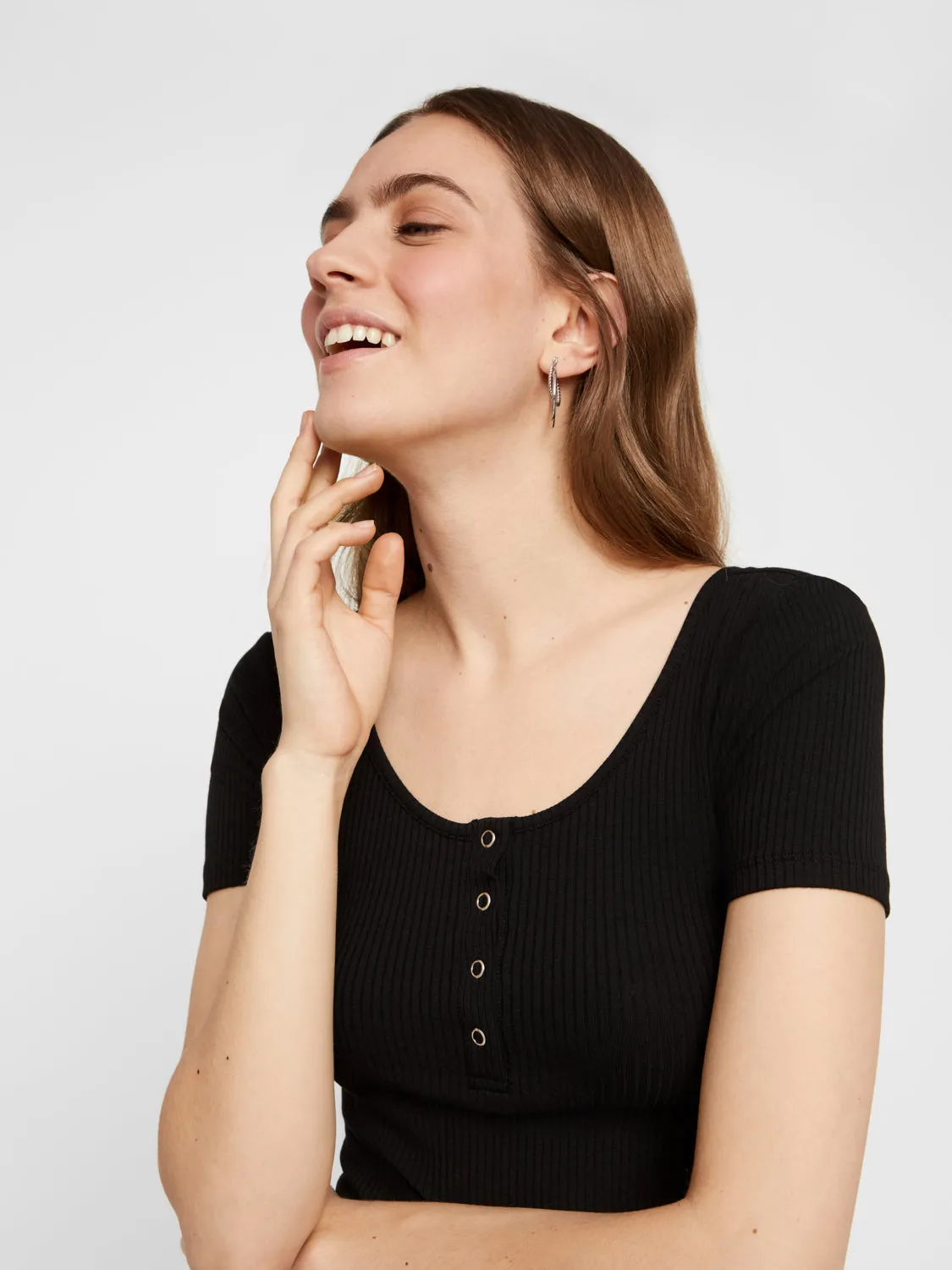 PCKITTE Tops - black