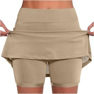 Pencil Skorts for Women Athletic High Waist Silk Plus Size Work Skorts Bodycon Yoga Active Skirts Summer Cute Clothes