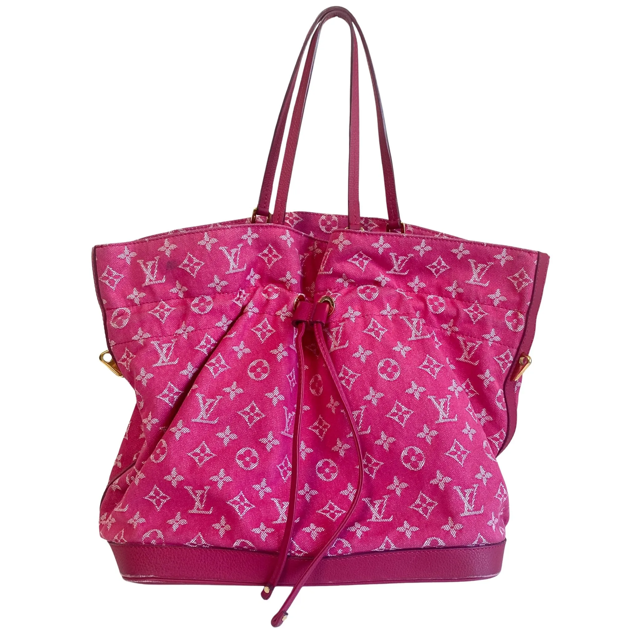 Pink Monogram Denim Noefull M40870
