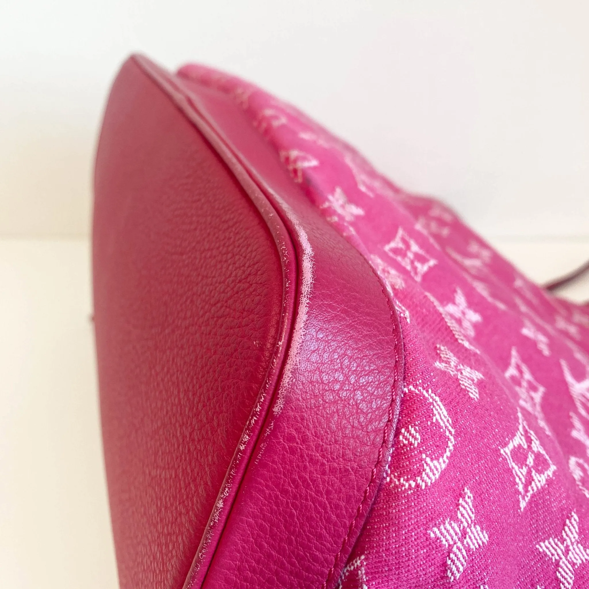 Pink Monogram Denim Noefull M40870