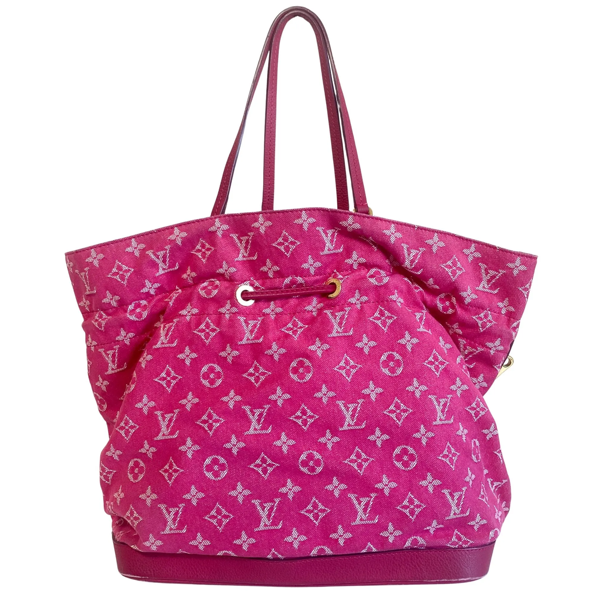 Pink Monogram Denim Noefull M40870