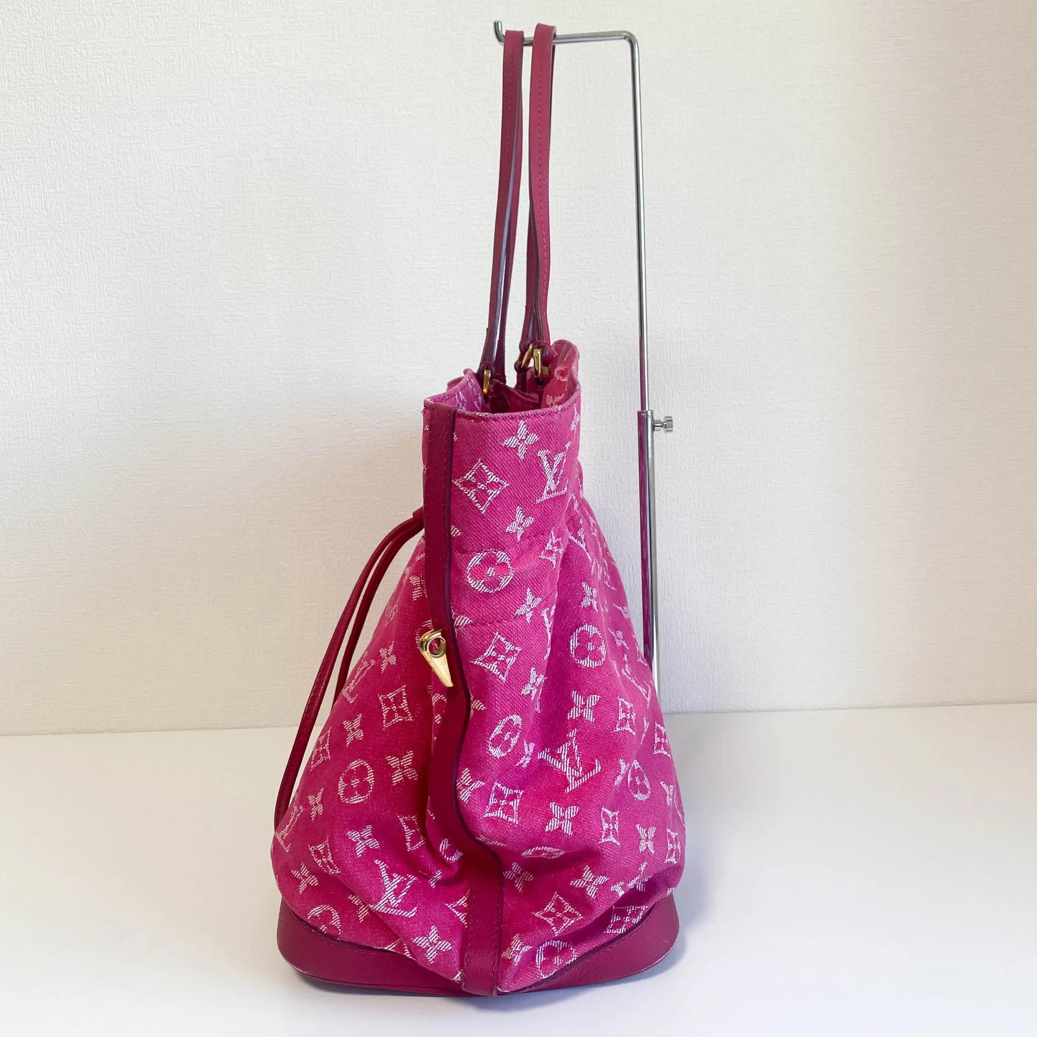 Pink Monogram Denim Noefull M40870