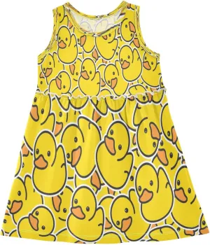 Plaaee Girls Sleeveless Dress Cute Panda Bear Sundress for Casual Home Party Beach 2T