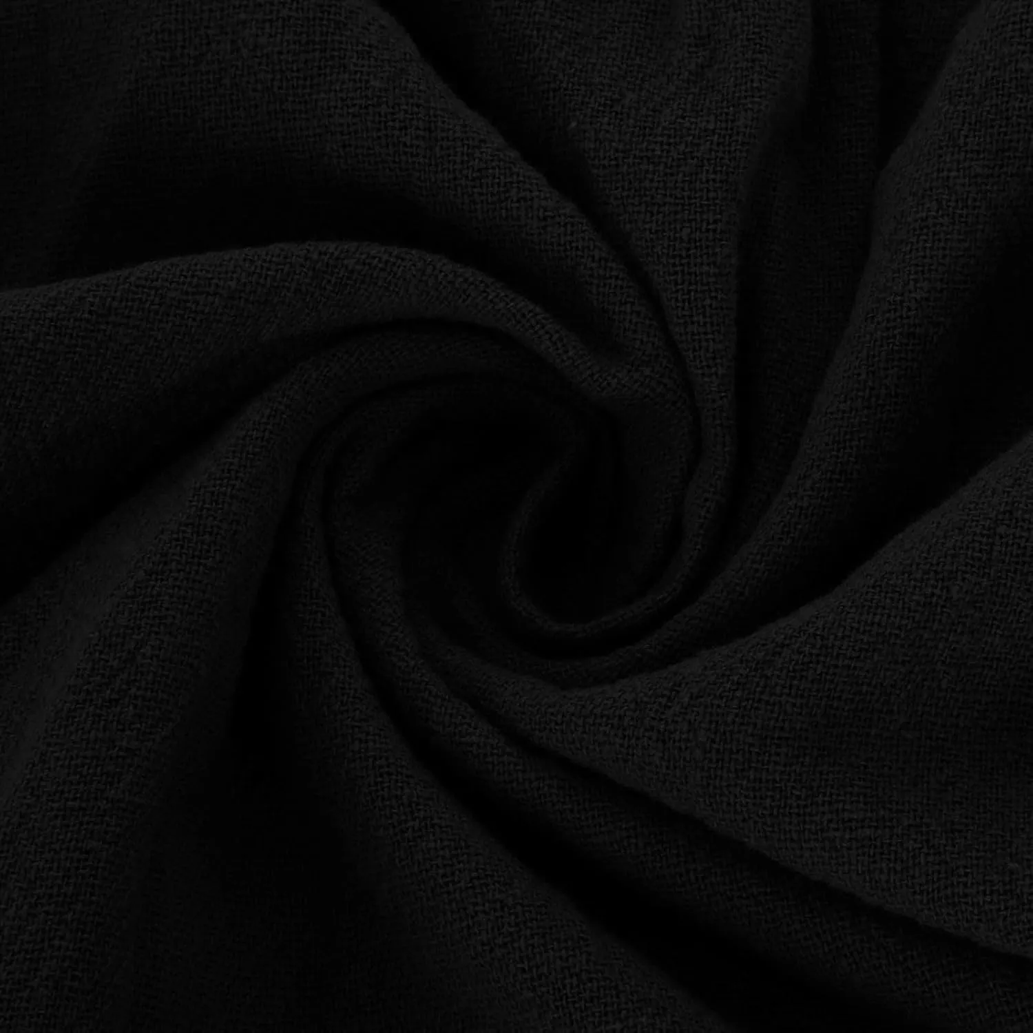 RKSTN Fall Dresses for Women 2025 Casual Cotton Linen Tshirt Dress Long Sleeve Pleated Solid Plus Size Midi Dress