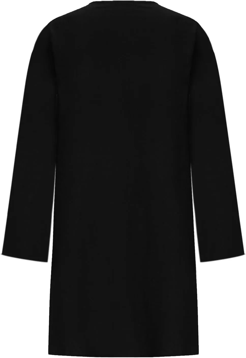 RKSTN Fall Dresses for Women 2025 Casual Cotton Linen Tshirt Dress Long Sleeve Pleated Solid Plus Size Midi Dress