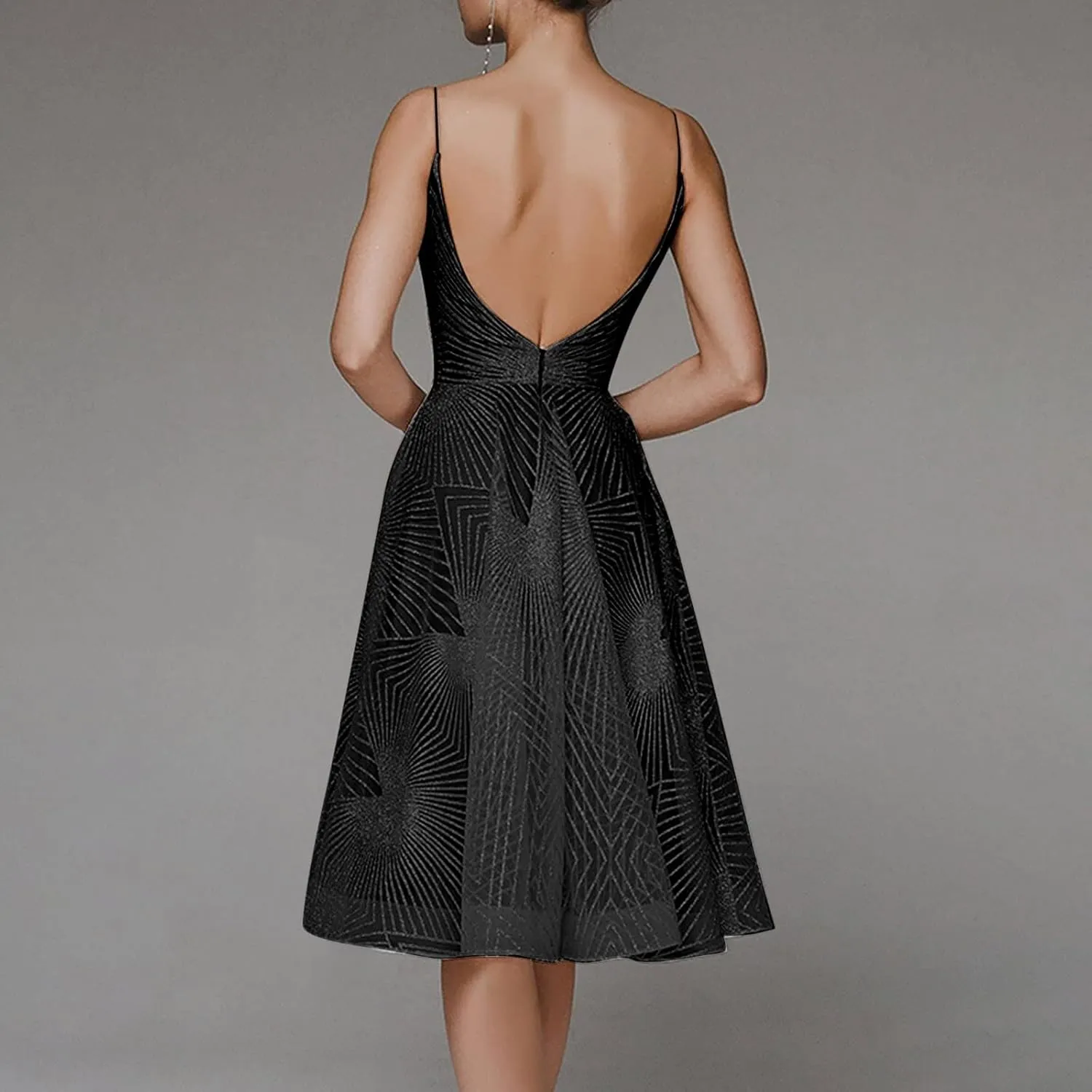 Semi Formal Dresses for Women Evening Party Plus Size Midi Cocktail Elegant Homecoming Prom Dress Summer Beach Dress