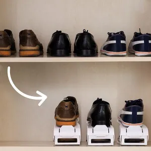 Set of 8 Shoe Racks: Optimized Space-Saving Design