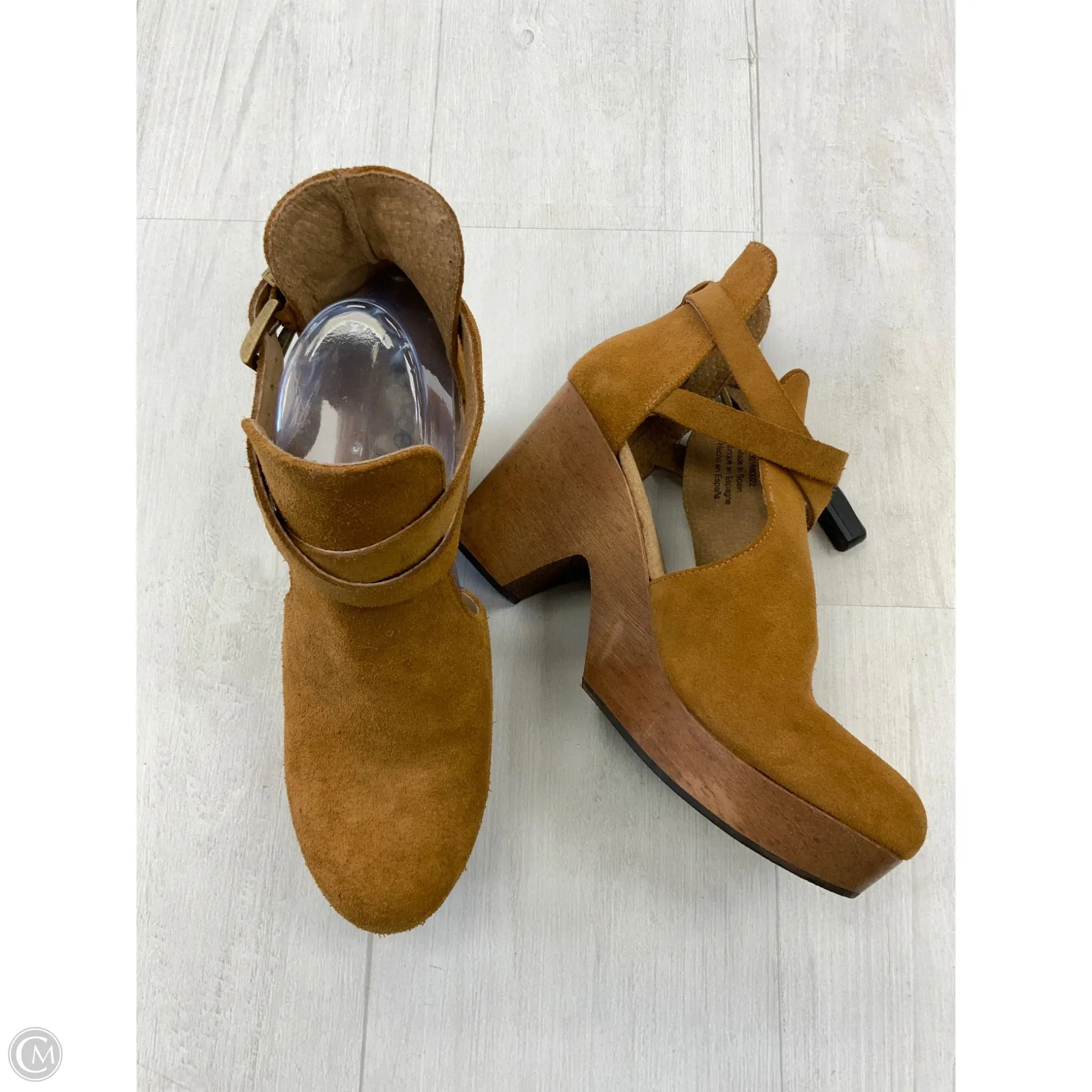 Shoes Heels Block By Free People In Tan, Size: 8.5
