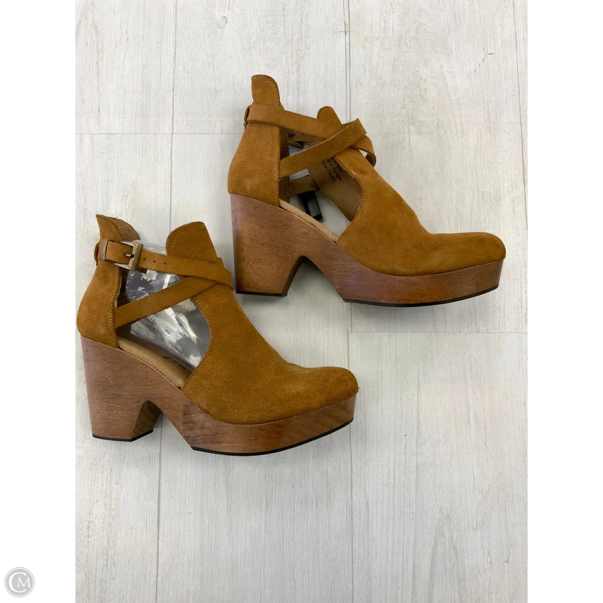 Shoes Heels Block By Free People In Tan, Size: 8.5