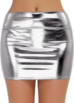 Silk Skirts for Women Trendy Summer Mini Skirt Stretch Waist Flared Skater Skirt Super Short Wrap Skirts Outfits
