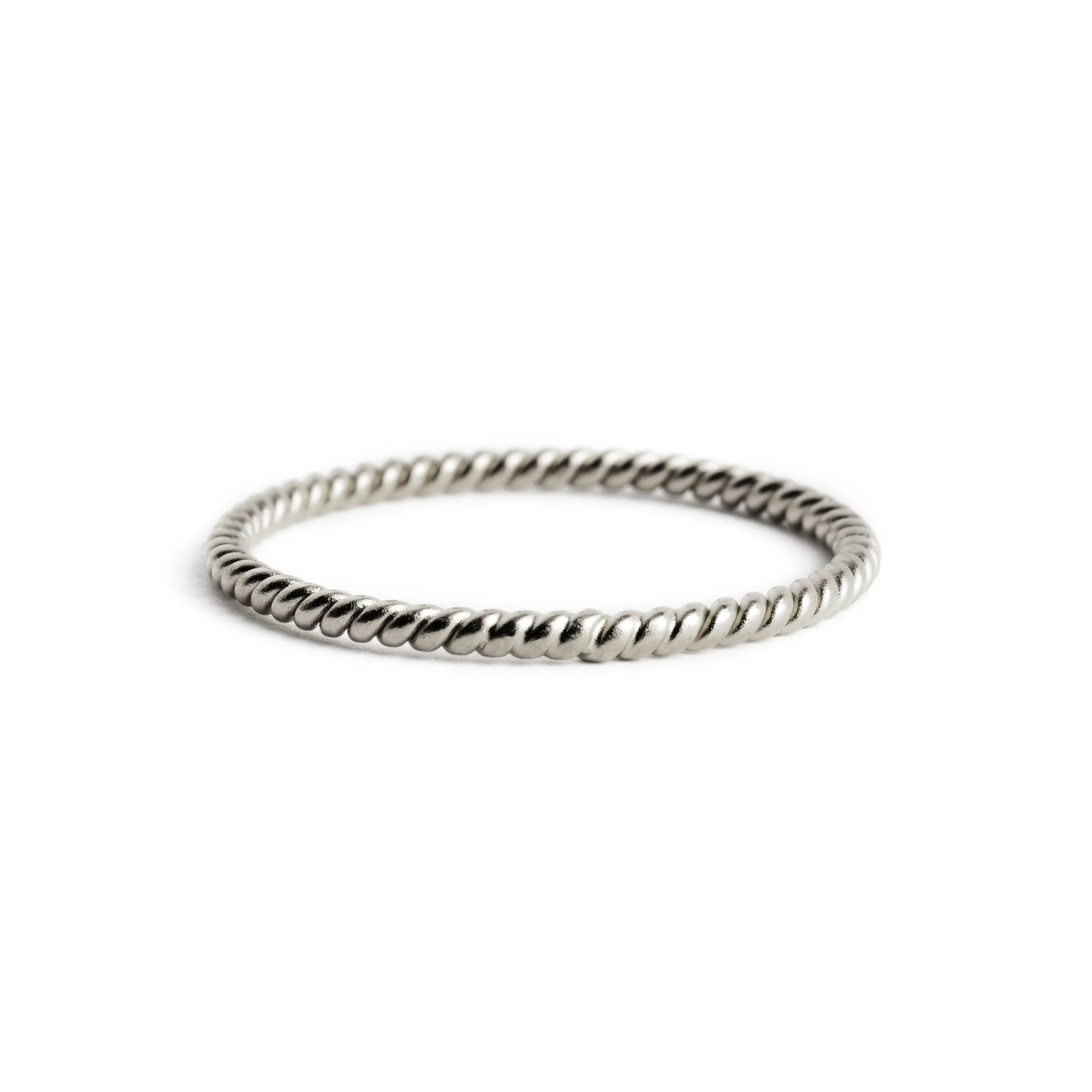Sterling Silver Twisted Wire Stacking Ring