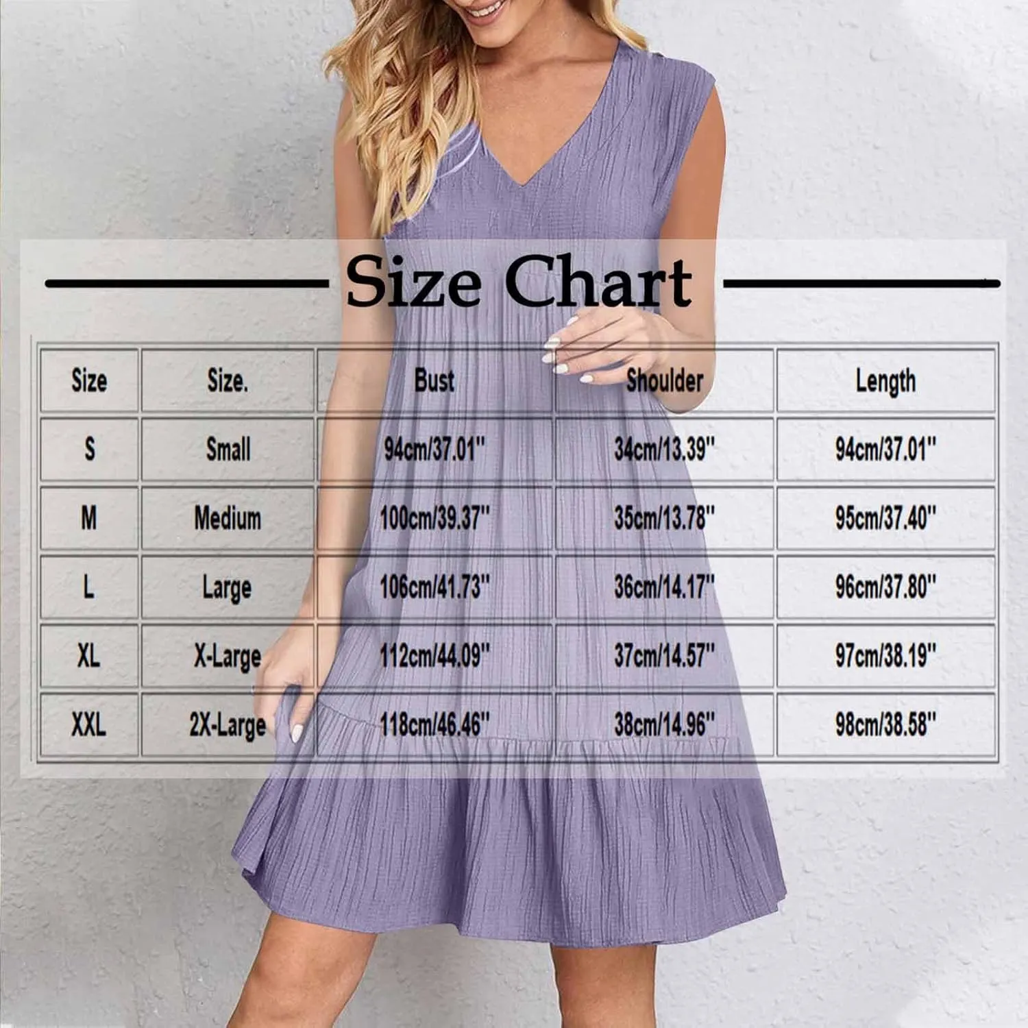Summer Mini Dress for Women 2025 Pleated Ruffle Dresses Sleeveless V Neck Patchwork Sundress Beach Vacation Outfits