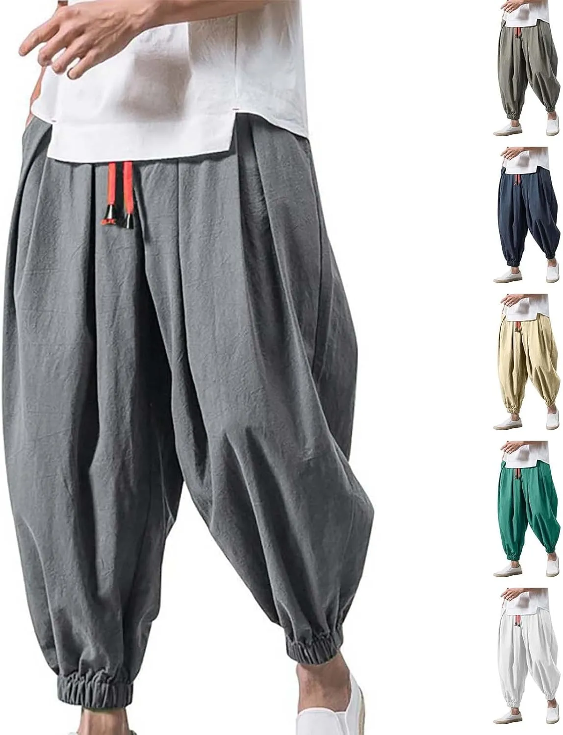 Sweatpants for Men, Short Pants for Men, 2024 Summer Cargo Shorts for Men Elastic Waist Casual Bermuda Shorts