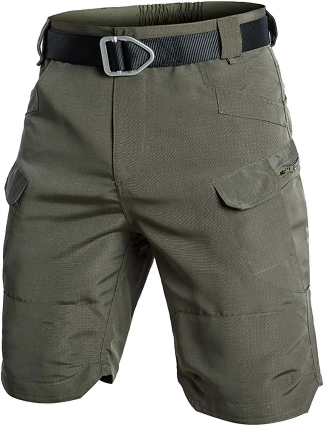 Tactical Shorts for Men Stretch Waterproof Quick Dry Cargo Pants Ripstop Lightweight Camping Hiking Pants with Pockets