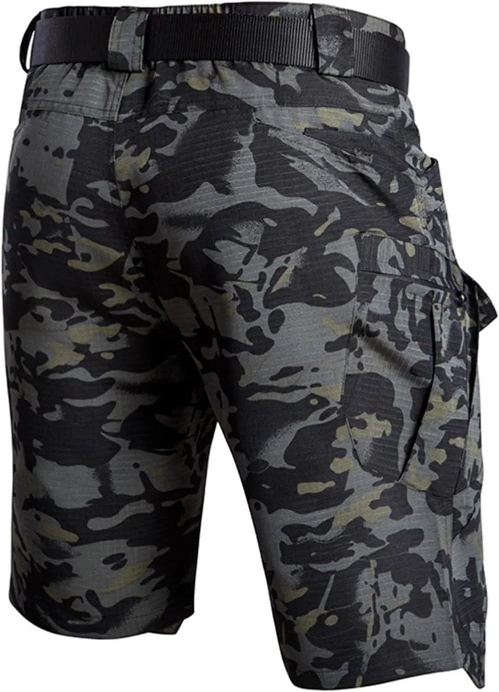 Tactical Shorts for Men Stretch Waterproof Quick Dry Cargo Pants Ripstop Lightweight Camping Hiking Pants with Pockets