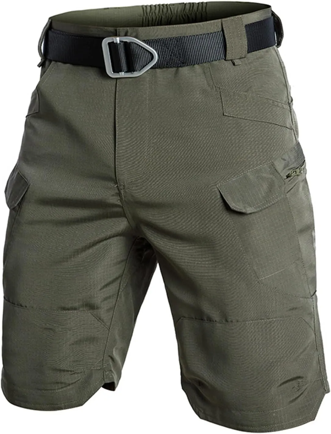 Tactical Shorts for Men Stretch Waterproof Quick Dry Cargo Pants Ripstop Lightweight Camping Hiking Pants with Pockets