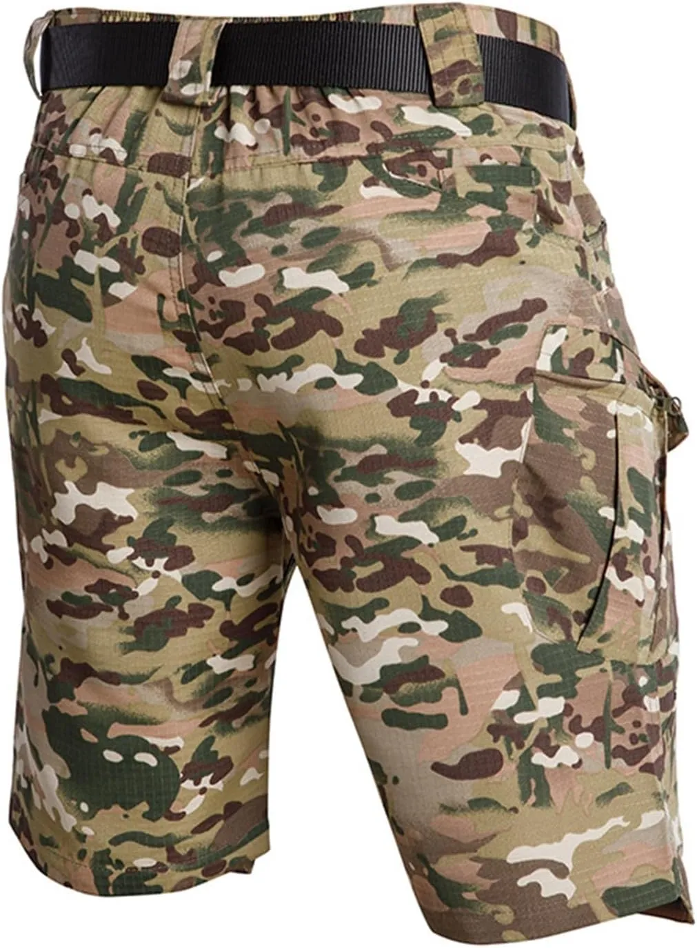 Tactical Shorts for Men Stretch Waterproof Quick Dry Cargo Pants Ripstop Lightweight Camping Hiking Pants with Pockets