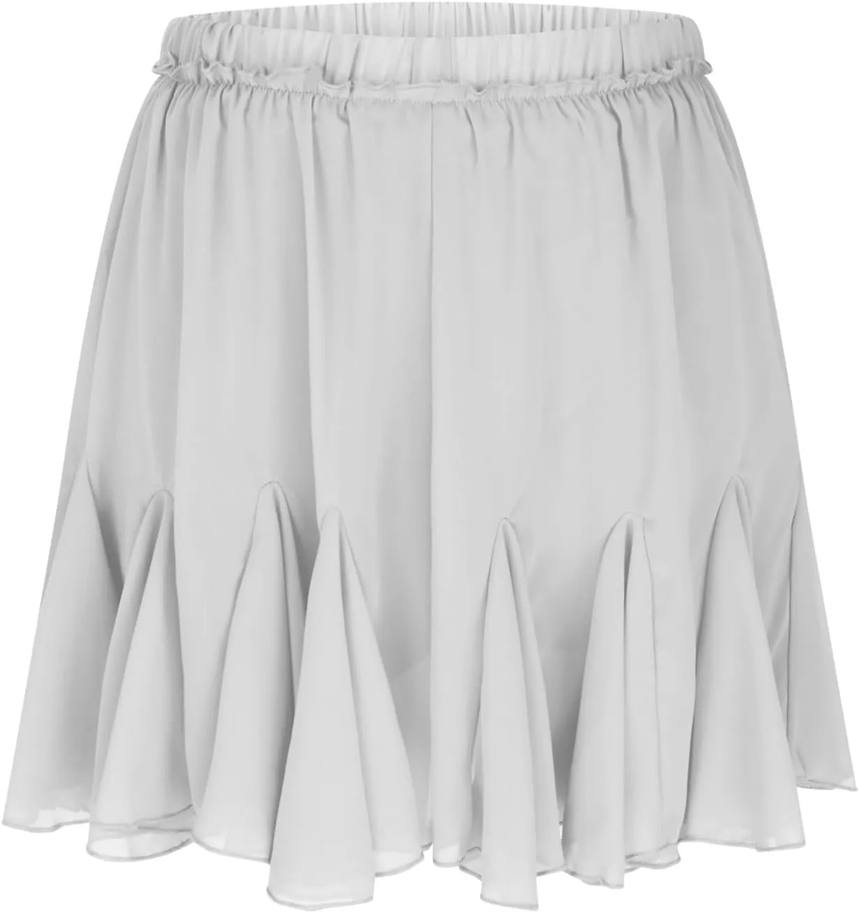 TANGNADE Women Flowy Skirt Summer Dressy Casual Boho Ruffle Mini Skirts Pleated High Waist Cute Skorts Trendy Clothes