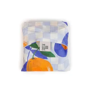 THE SOMEWHERE CO SORRENTO CITRUS REUSABLE SHOPPING BAG