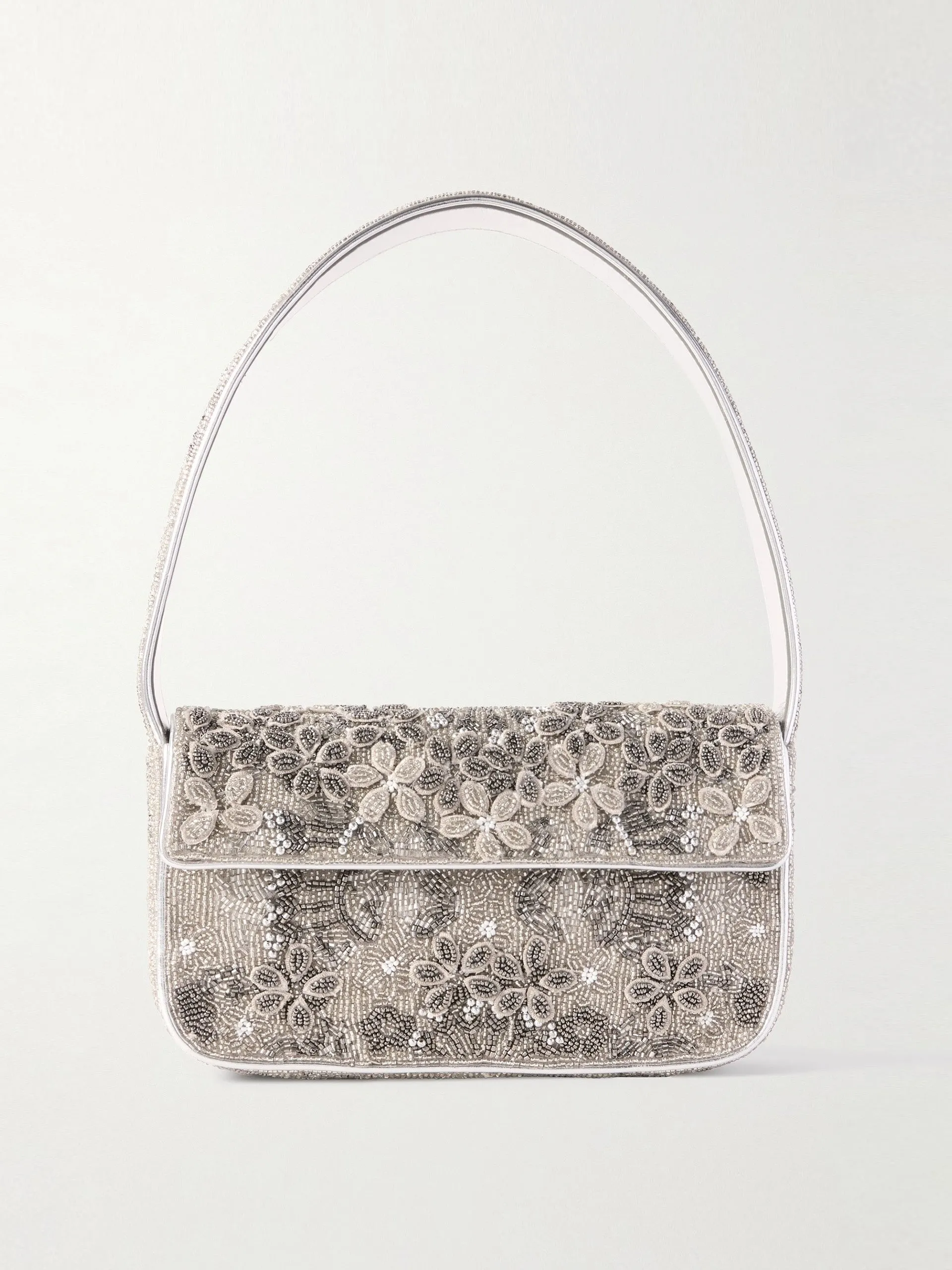 Tommy bead-embellished satin shoulder bag