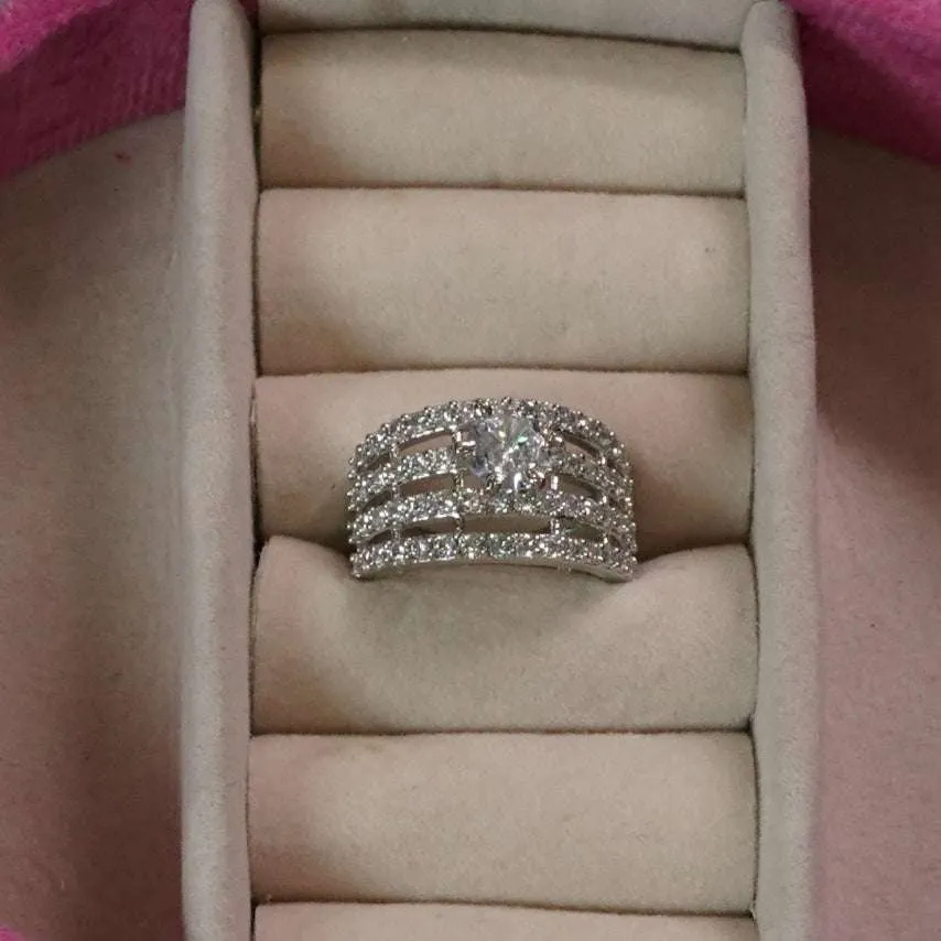 Vs sterling silver cocktail ring 133