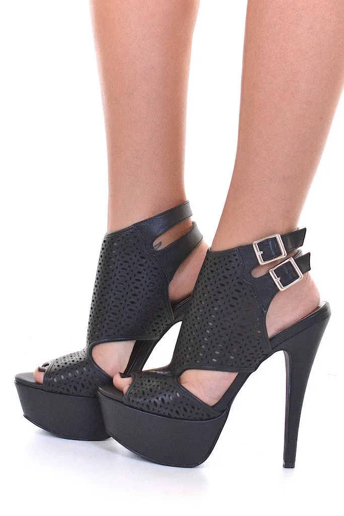 Walk The Walk Heels - Black