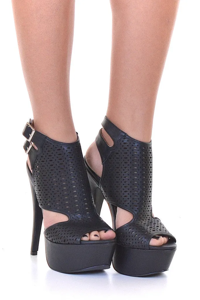 Walk The Walk Heels - Black