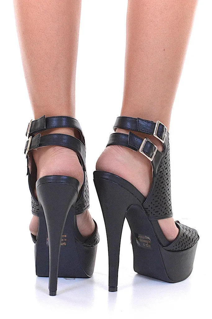 Walk The Walk Heels - Black