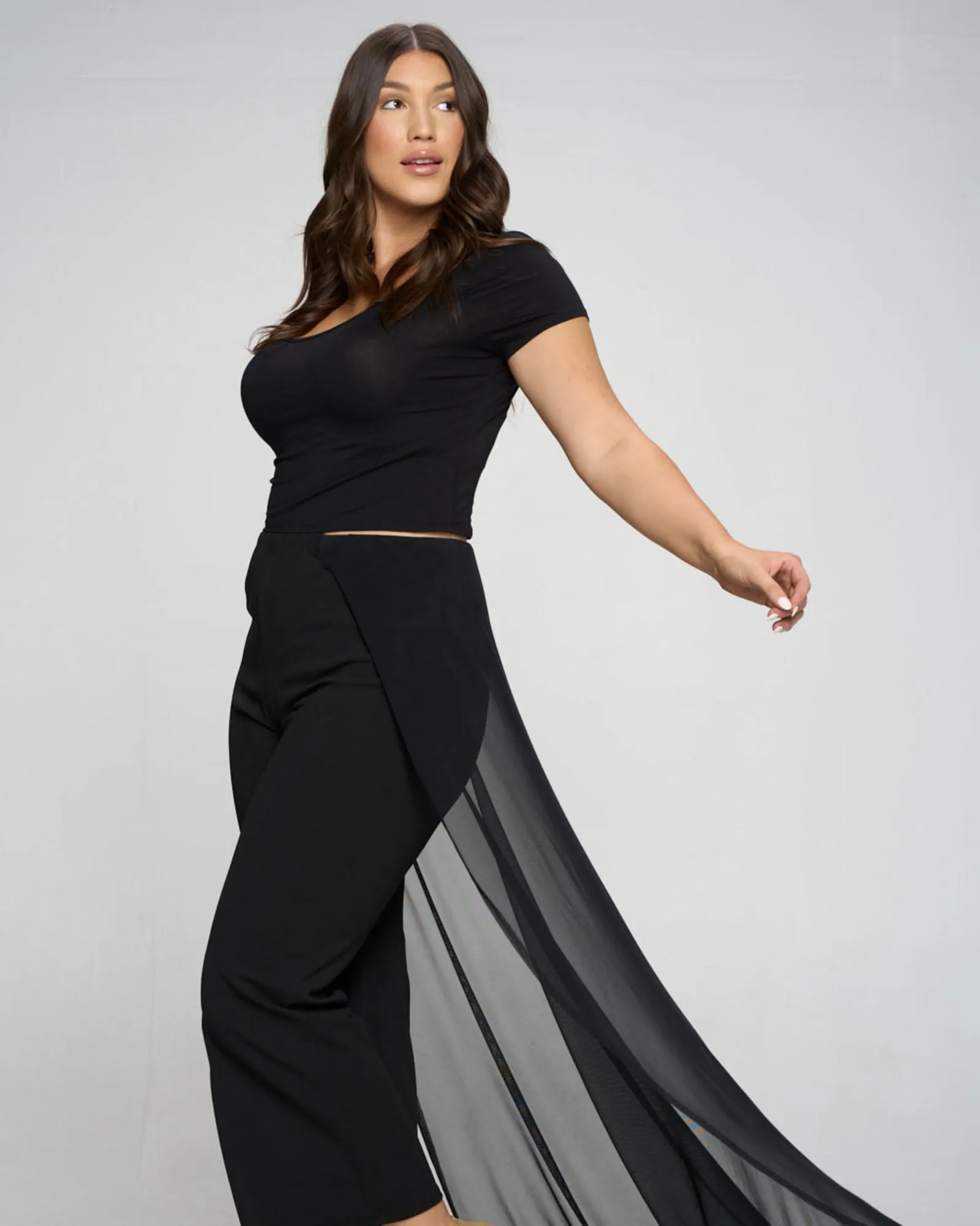 Walk Through Mesh Pants | Black