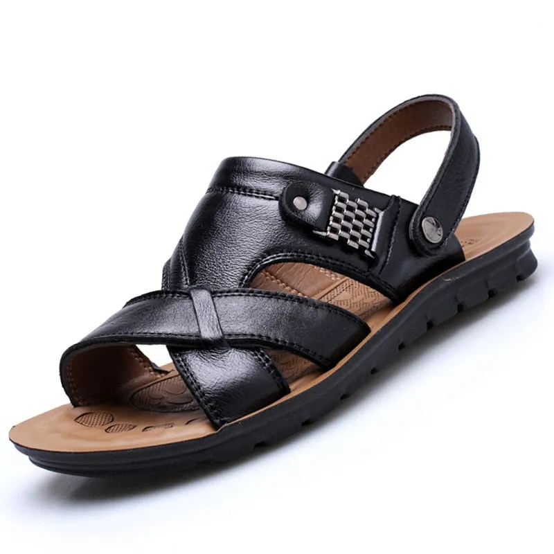 West Louis Comfortable Leather Soft Sandals