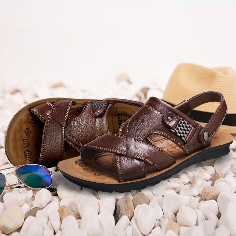West Louis Comfortable Leather Soft Sandals