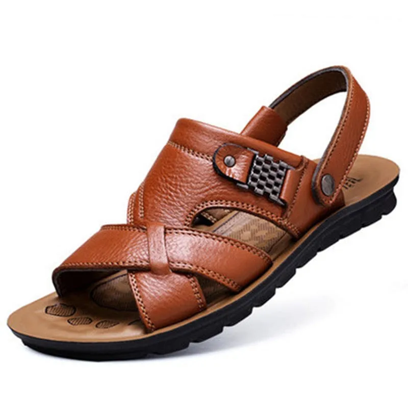 West Louis Comfortable Leather Soft Sandals