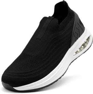 Wide Toe Box Shoes for Men and Women Arch Support Walking Shoes Cushioned Road Running Shoes Non Slip Mens Air Walking Sneakers for Athletic Tennis Orthopedic Plantar Fasciitis Workout Black40