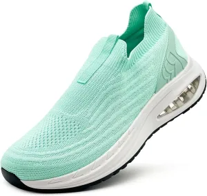 Wide Toe Box Shoes for Men and Women Arch Support Walking Shoes Cushioned Road Running Shoes Non Slip Mens Air Walking Sneakers for Athletic Tennis Orthopedic Plantar Fasciitis Workout Light Green39