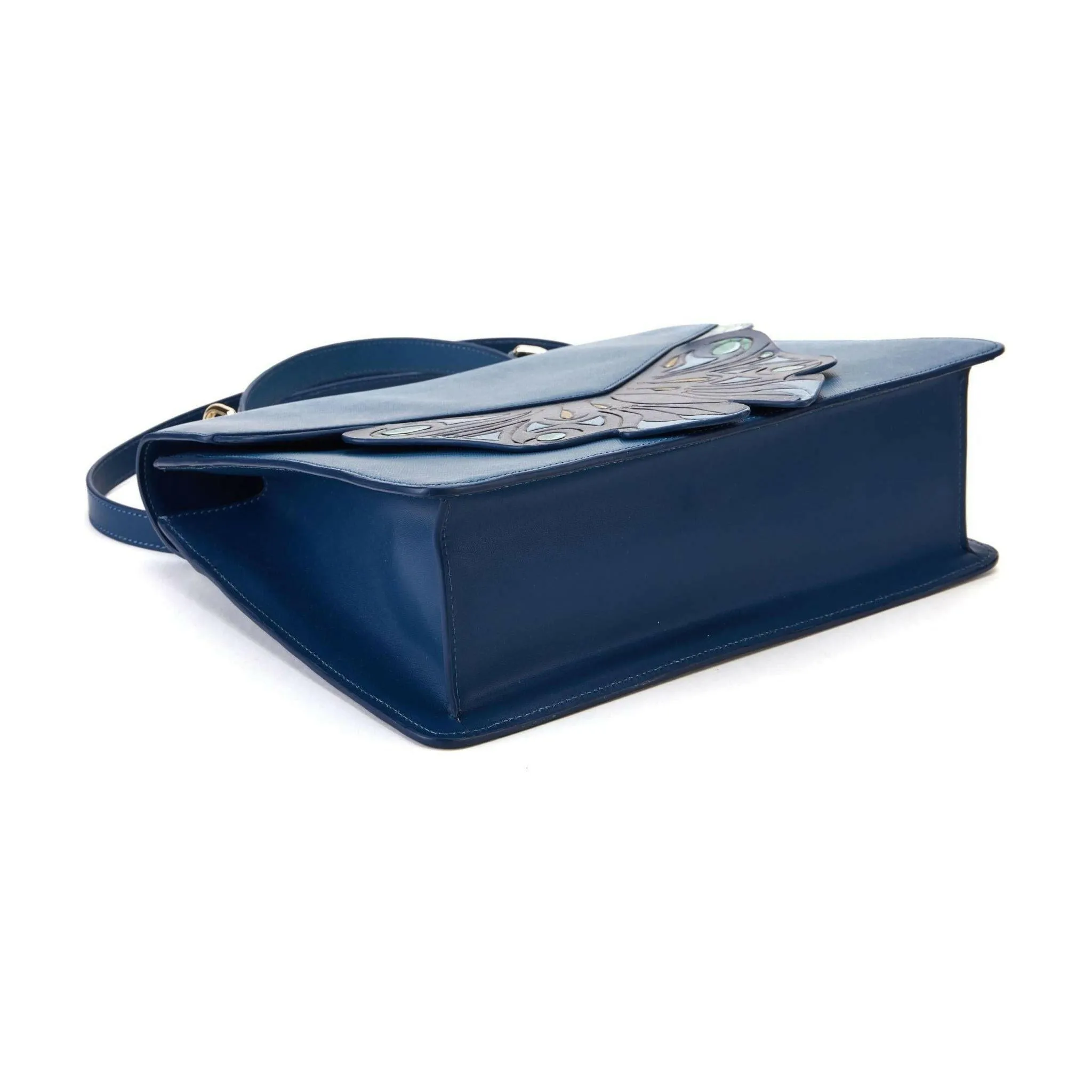 Wings Blue Shoulder Bag