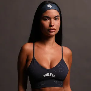 Wolf Cloud Loyalty "Everson Seamless" Sports Bra in Storm Blue