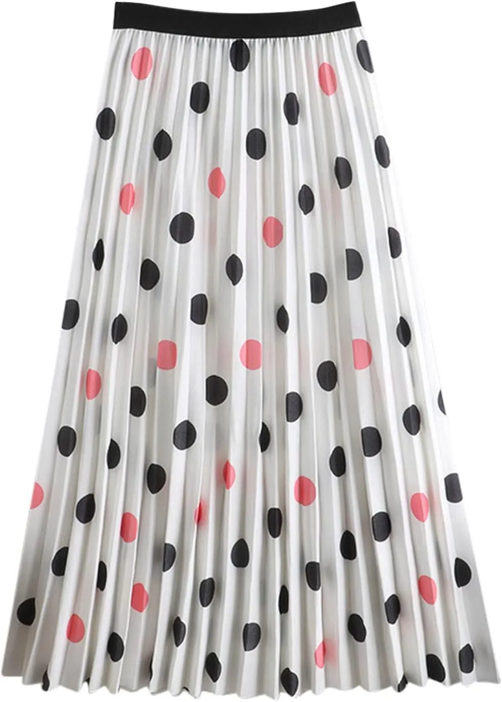 Women 2023 Spring Summer Floral Long Skirts A Line Skirts Floral Pleated Swing Print Midi A High Waist Women