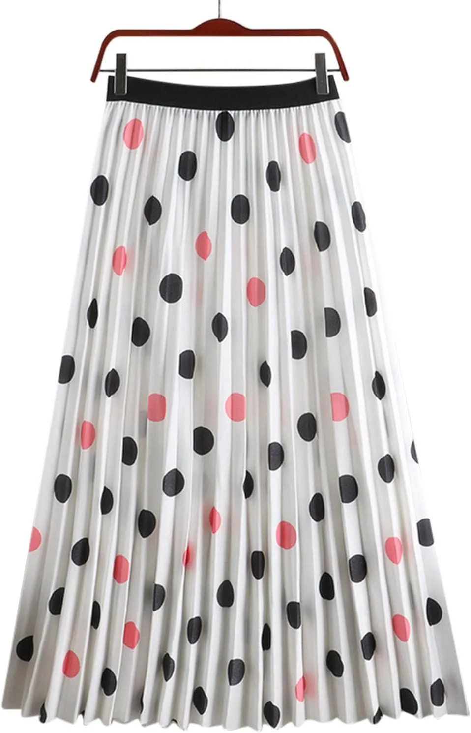 Women 2023 Spring Summer Floral Long Skirts A Line Skirts Floral Pleated Swing Print Midi A High Waist Women