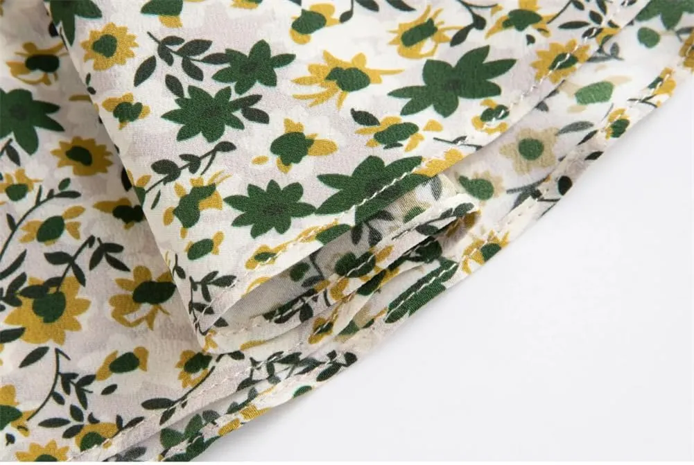 Women Mulberry Silk Floral Skirt High Waist Casual Style Skirts Midi Print Fishtail Skirt