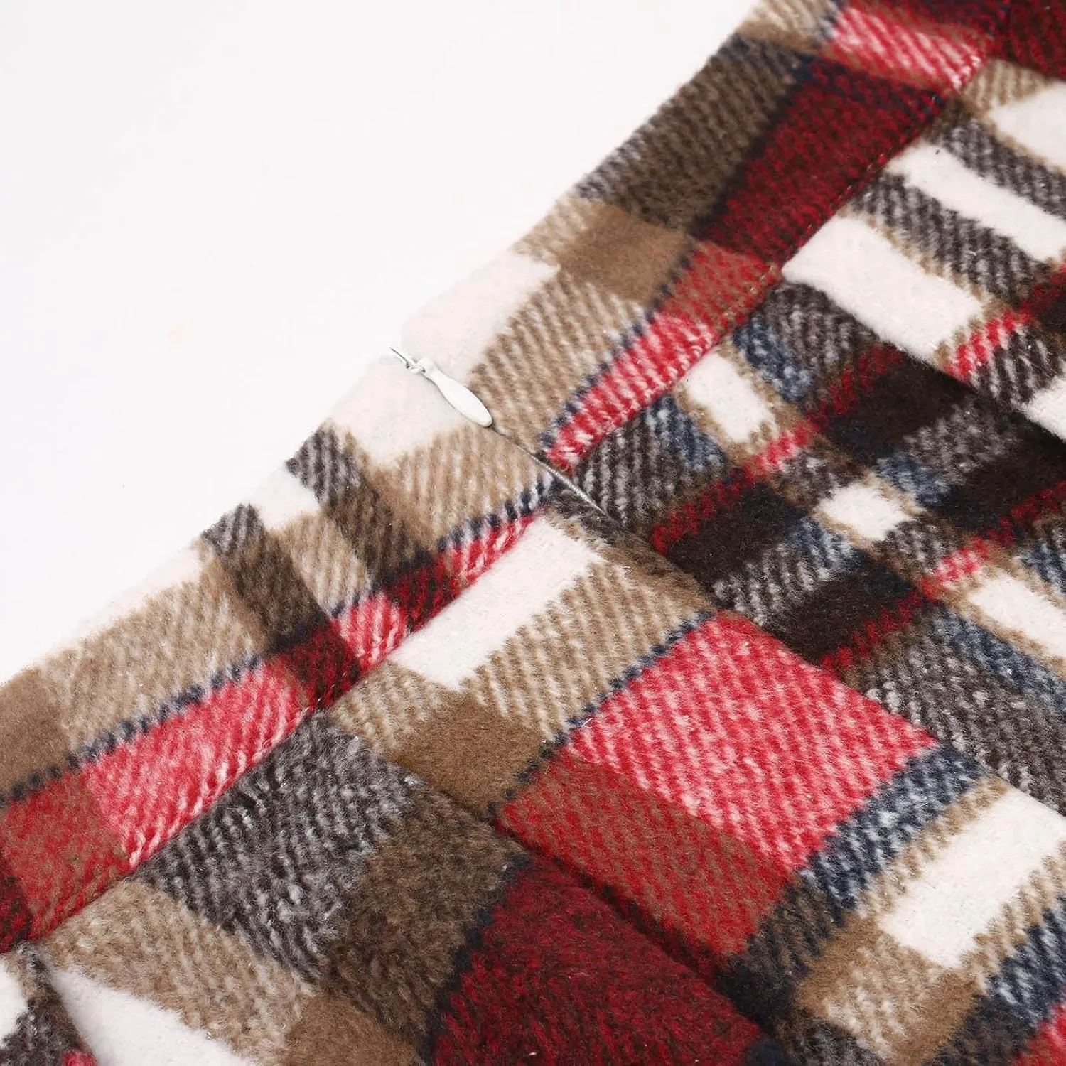 Women Plaid Mini Skirts High Wasited Pleated Skirt Summer A Line Skirts Plus Size Flared Skirt Casual School Uniform