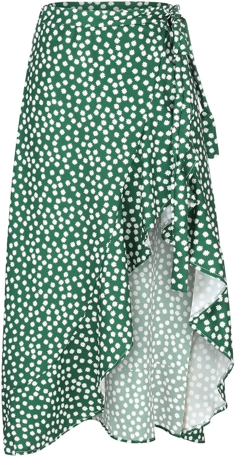 Women Pleated Maxi Skirt with Pockets Ankle Length Skirts Flowy Midi Skirt A Line Swing Skirt High Waisted Long Skirt