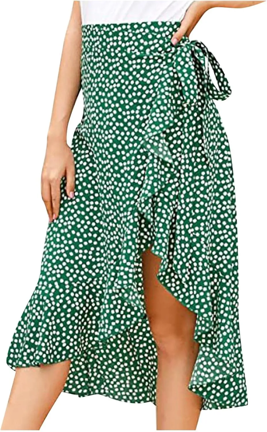 Women Pleated Maxi Skirt with Pockets Ankle Length Skirts Flowy Midi Skirt A Line Swing Skirt High Waisted Long Skirt